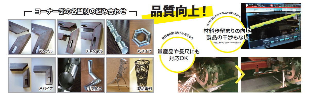 効率的な材料取りで歩留まりを向上。